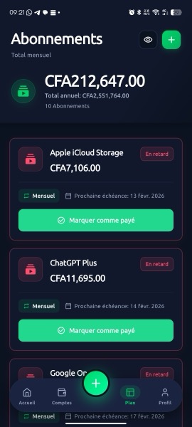 Abonnements